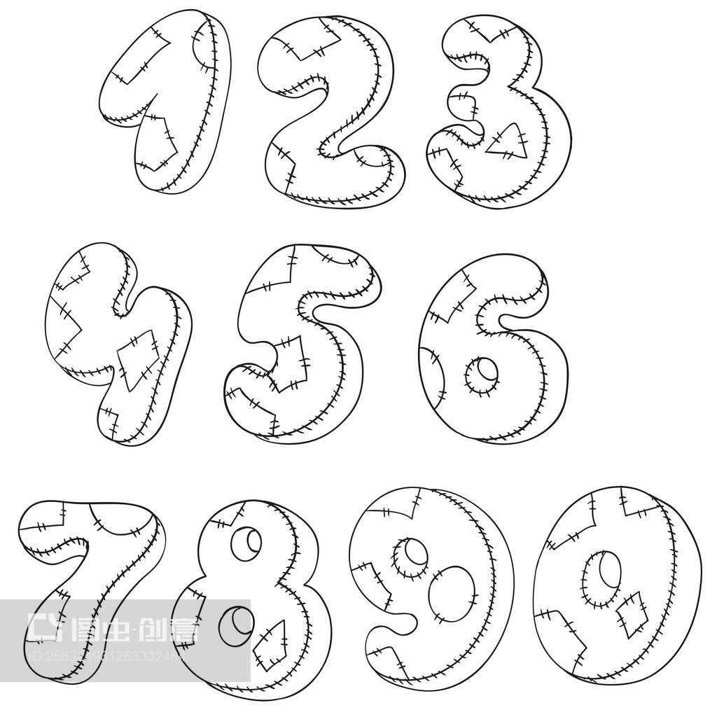 数字枕头的平面设计美学 数字、形状与舒适感的融合